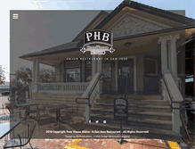 Tablet Screenshot of poorhousebistro.com